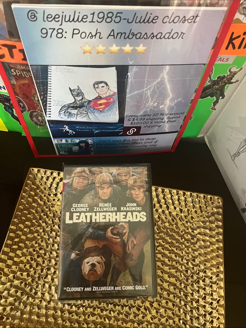 #3,016**Leatherheads DVD”Clooney & Zellweger are Comic Gold.” - Picture 7 of 17